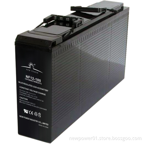 CE, UL Approved Battery/ Front Terminal SLA Battery (NF12-180)